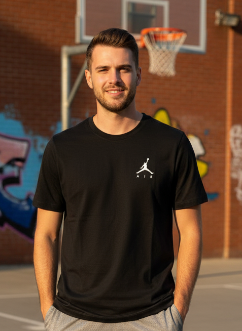 Camiseta Jordan  Jumpman Air Embroidered-Hombre Manga Corta
