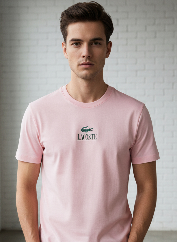 Camiseta Lacoste Unisex Heavy Cotton T-shirt-Hombre Manga Corta